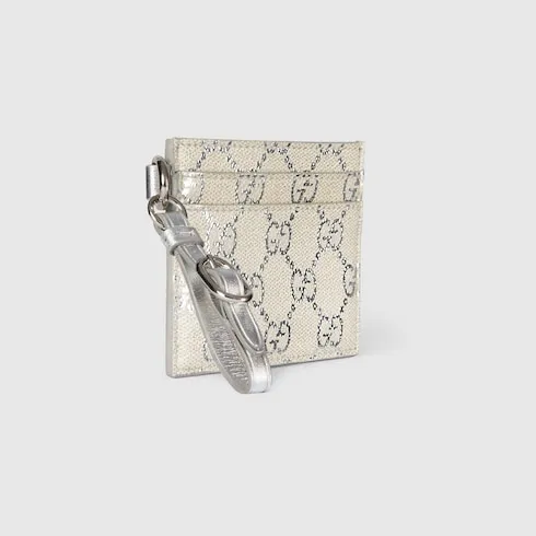 Gg Emblem Card Case With Strap