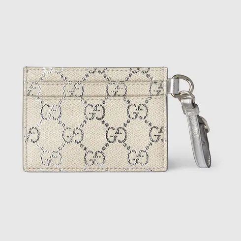 Gg Emblem Card Case With Strap