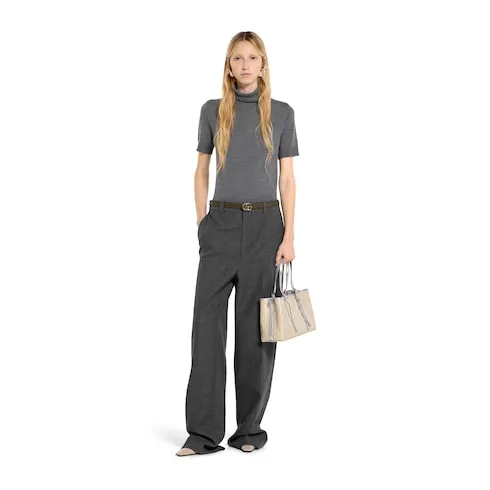 Gg Emblem Medium Tote Bag