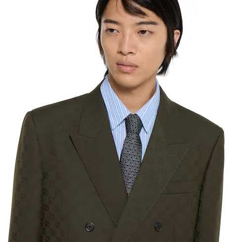Gg Wool Jacquard Suit