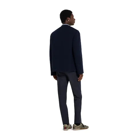 Pinstripe Wool Trousers