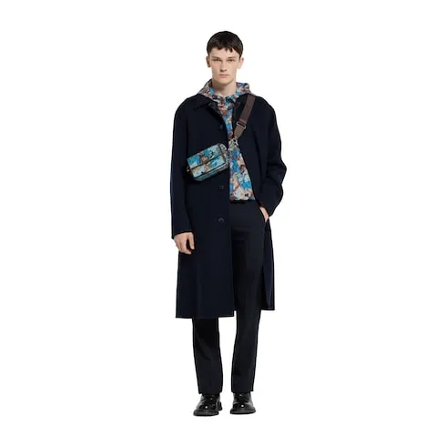 Printed Technical Poplin Zip Jacket