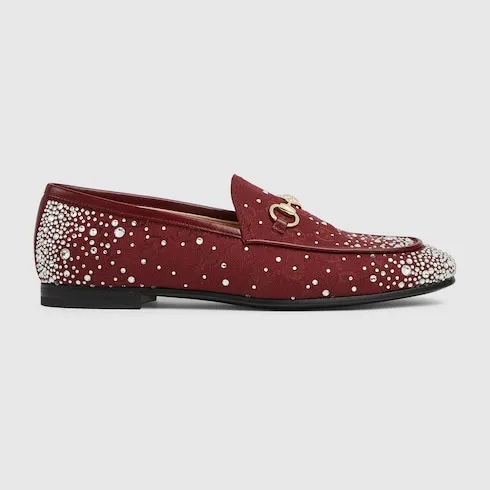 Gg Crystal Gucci Jordaan Loafer