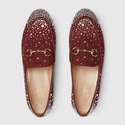 Gg Crystal Gucci Jordaan Loafer