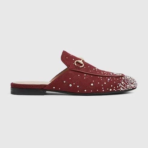 Princetown Slipper With Crystals