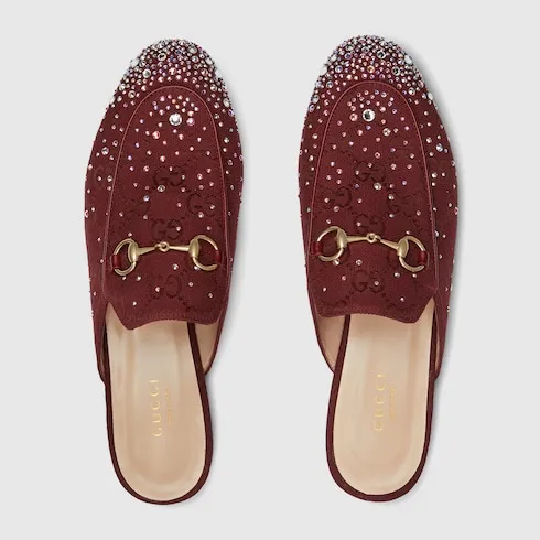 Princetown Slipper With Crystals