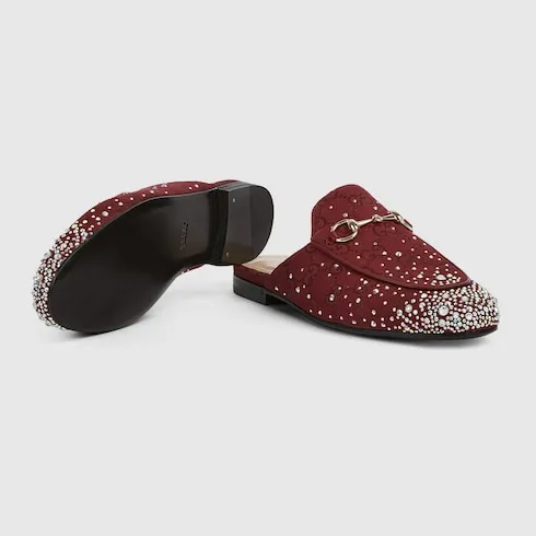 Princetown Slipper With Crystals