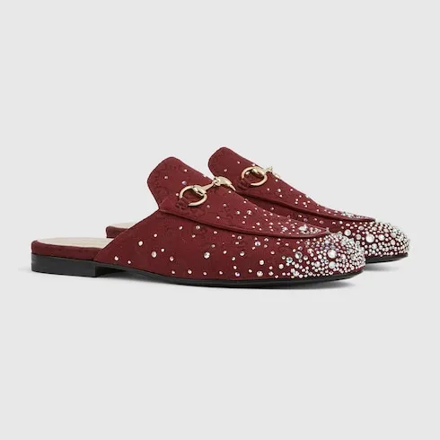 Princetown Slipper With Crystals