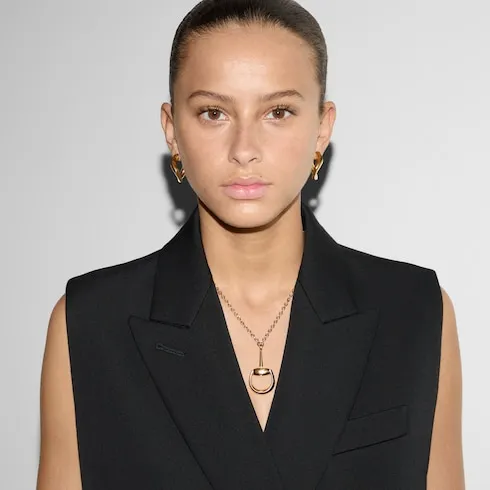 Horsebit 18K Long Chain Necklace
