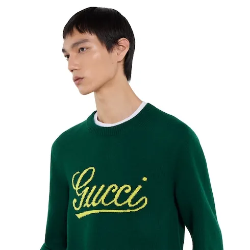 Knit Wool Jumper With Intarsia