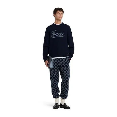 Knit Wool Jumper With Intarsia