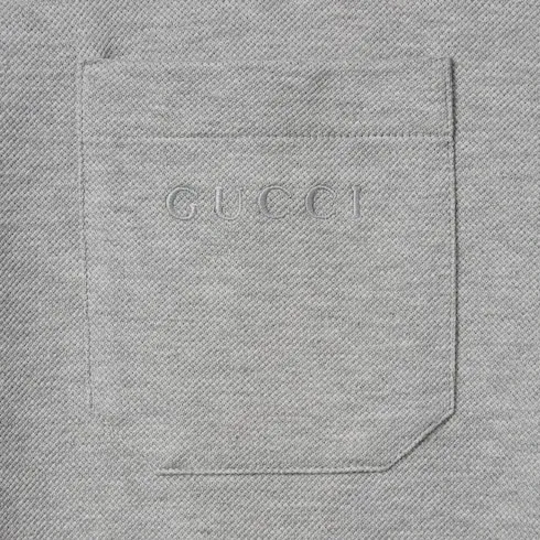 Cotton Piquet Polo Shirt With Embroidery