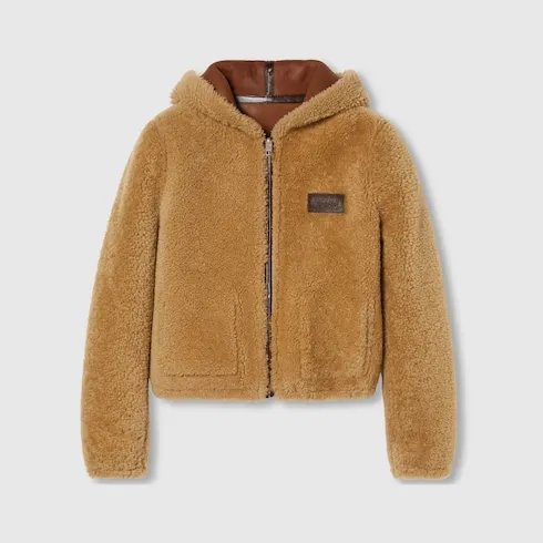 Reversible Shearling Bomber Jacket