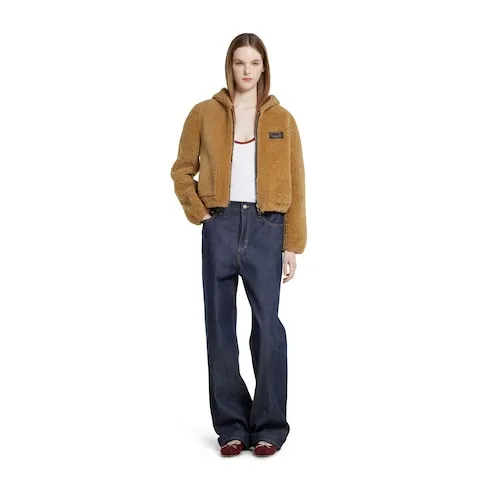 Reversible Shearling Bomber Jacket