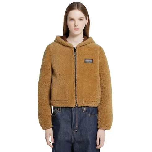Reversible Shearling Bomber Jacket