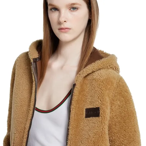 Reversible Shearling Bomber Jacket