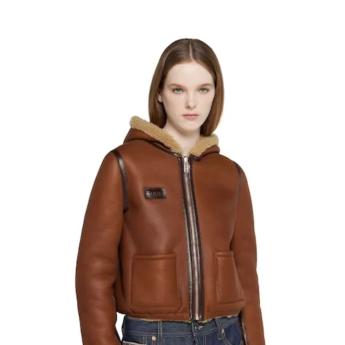 Reversible Shearling Bomber Jacket