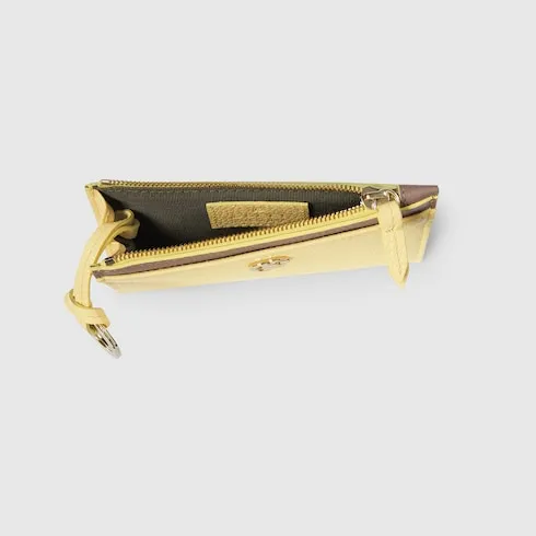 Bi-Colour Gg Marmont Zip Key Pouch
