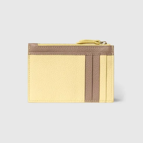 Bi-Colour Gg Marmont Zip Key Pouch