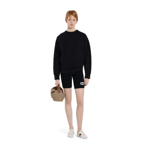 Cotton Jersey T-Shirt With Embroidery
