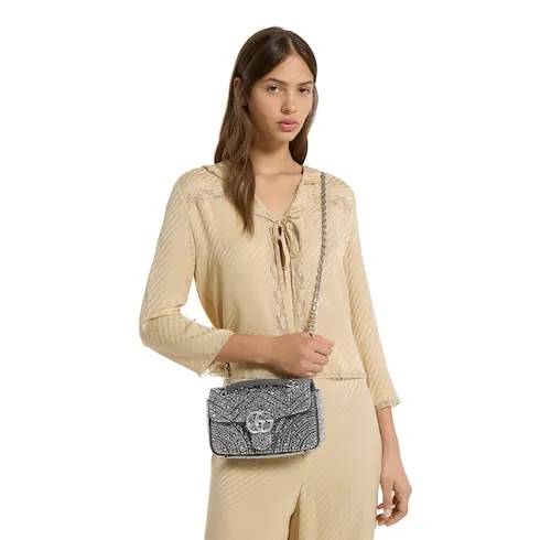 Gg Marmont Crystals Small Shoulder Bag