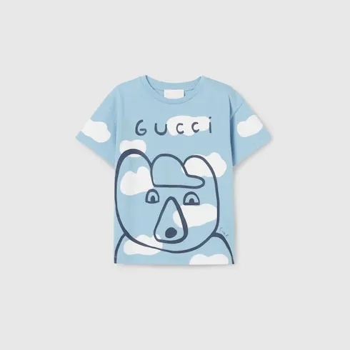 Baby Cotton T-Shirt With Print