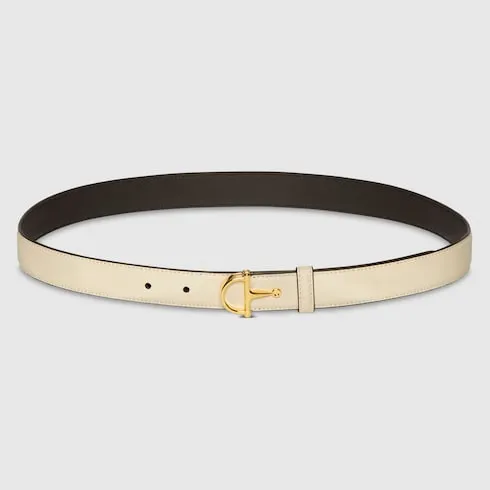 Thin Belt With Half-Horsebit Buckle