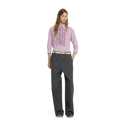 Thin Belt With Half-Horsebit Buckle