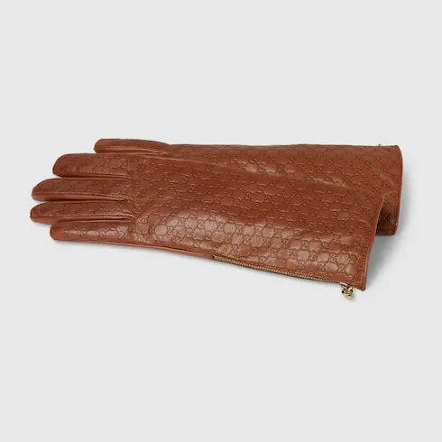 Gg Leather Gloves