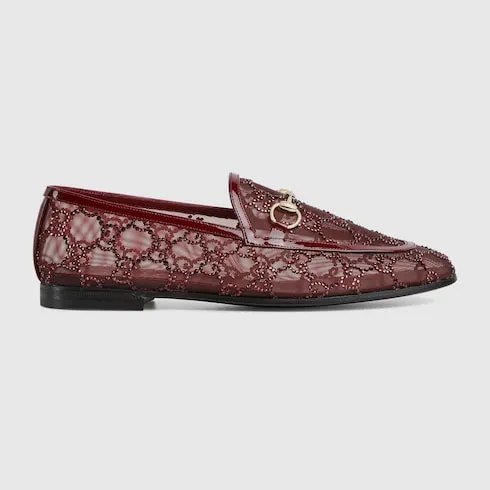 Gg Crystal Gucci Jordaan Loafer