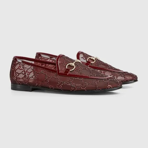 Gg Crystal Gucci Jordaan Loafer