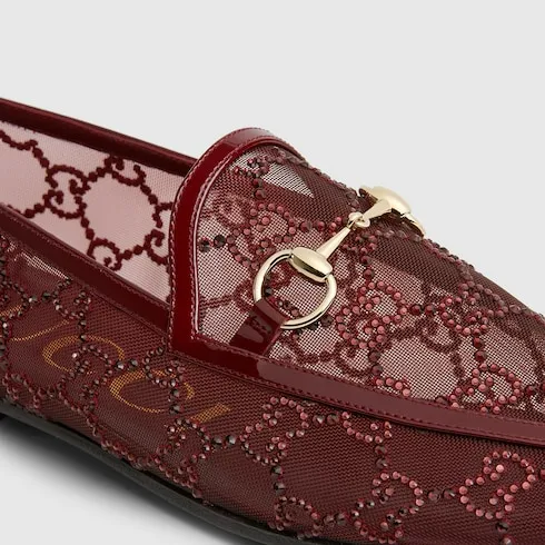Gg Crystal Gucci Jordaan Loafer