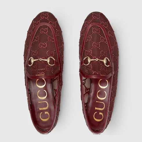 Gg Crystal Gucci Jordaan Loafer