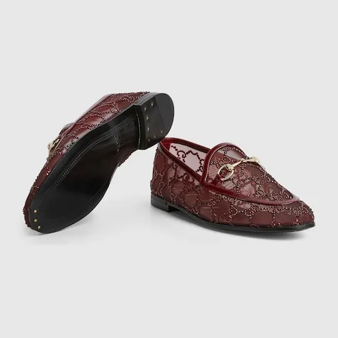 Gg Crystal Gucci Jordaan Loafer