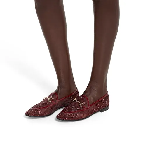 Gg Crystal Gucci Jordaan Loafer