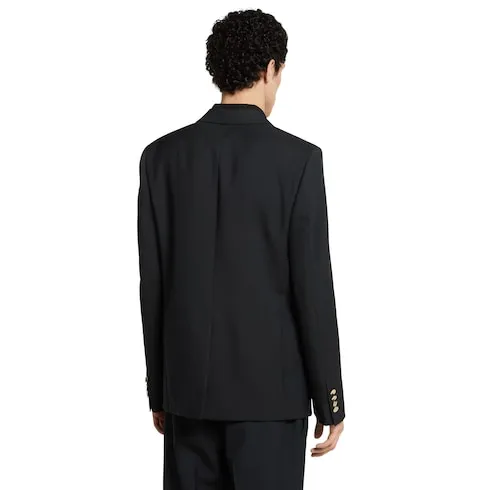 Single-Breasted Wool Jacket