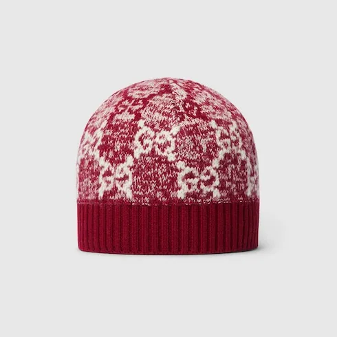 Children's Gg Wool Jacquard Hat