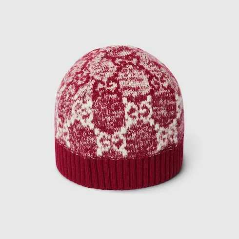 Children's Gg Wool Jacquard Hat