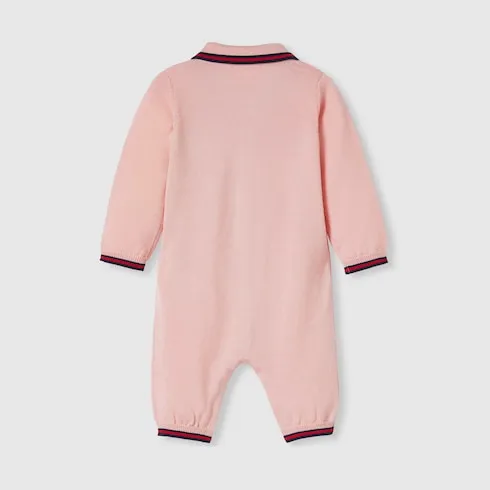 Baby Wool One-Piece With Web