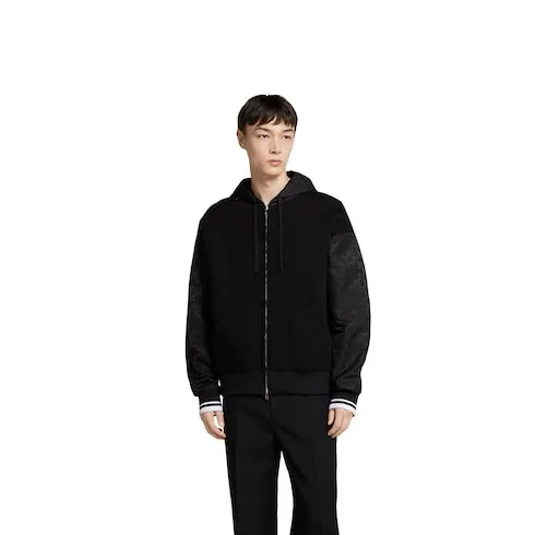 Jersey Wool Zip Jacket
