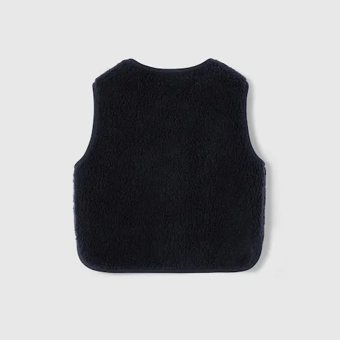 Children's Gg Fuzzy Fabric Vest