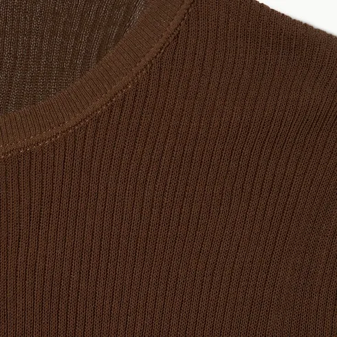 Fine Cotton Rib Cardigan