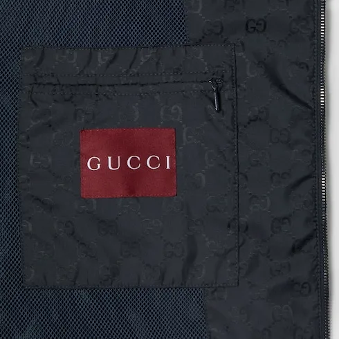 Gg Nylon Zip Jacket