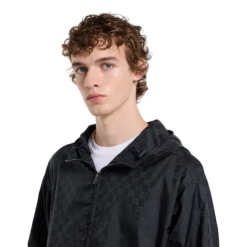 Gg Nylon Zip Jacket