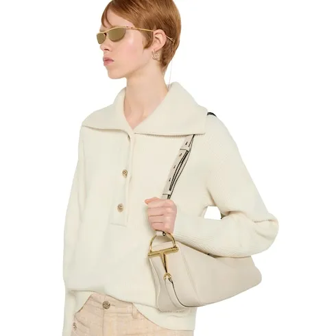 Half Horsebit Medium Shoulder Bag