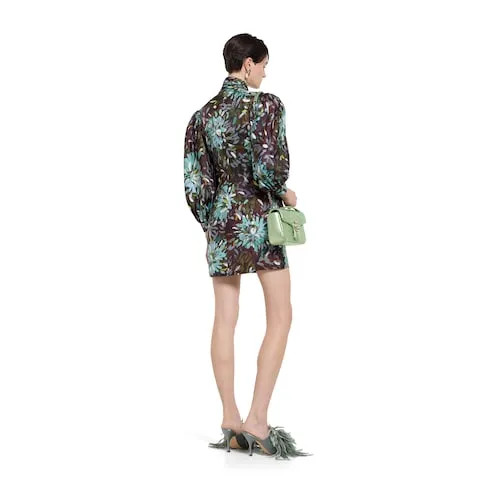 Printed Silk Twill Dress
