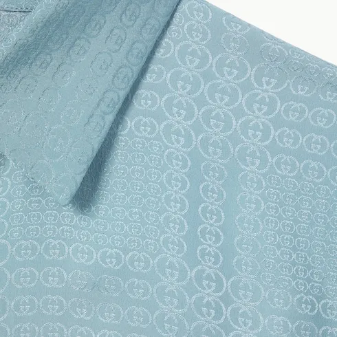 Interlocking G Silk Jacquard Shirt