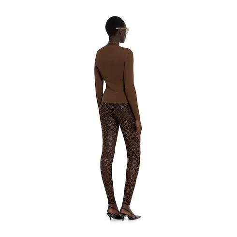 Tulle Leggings With Gg Crystals