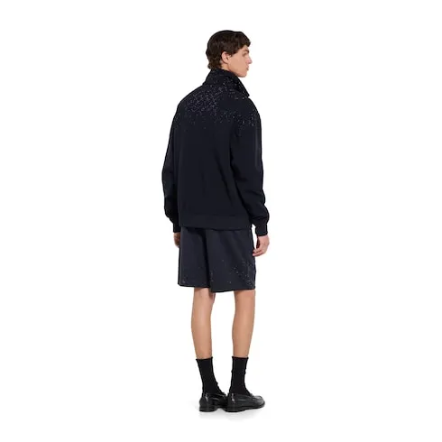 Technical Jersey Shorts With Crystals