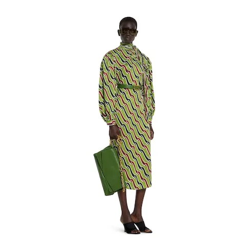 Printed Silk Dress